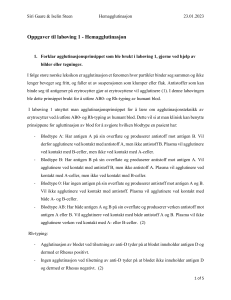 Labøving 1 immunologi