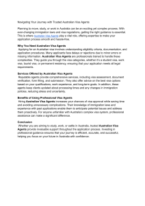 Navigating Australian Visas: Expert Guidance for Your Journey
