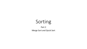 Sorting Algorithms: Merge Sort & Quick Sort Explained