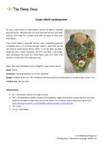 Linen Stitch Neckwarmer Crochet Pattern - Easy & Quick Gift Idea