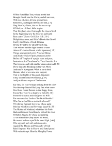 Paradise Lost Book 1 Excerpt: Milton's Epic Poem Opening Lines