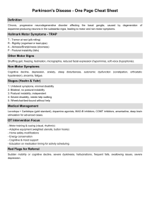 Parkinson's Disease Cheat Sheet | Symptoms & Management