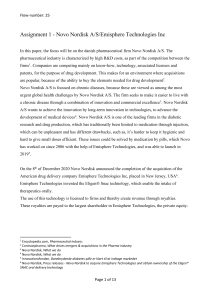 Novo Nordisk Acquisition of Emisphere Technologies: Strategic Analysis