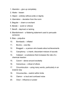 Essential Vocabulary List: Words & Definitions for Academic Success