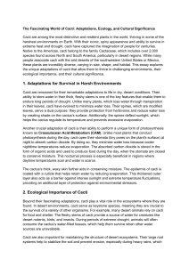 Cacti: Adaptations, Ecology, & Cultural Significance | Desert Plants
