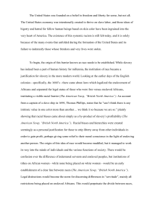 Systemic Racism in US History: Economy, Slavery & Reconstruction