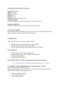 Days of the Week Lesson Plan for Grade 1