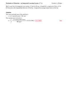 Mechanics of Materials: Normal Stress & Axial Load Problem Solutions