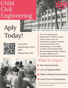 UNM Civil Engineering Program: Apply Today! - University of New Mexico