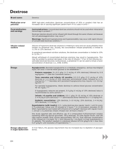 Dextrose: Dosage, Contraindications, and Clinical Use