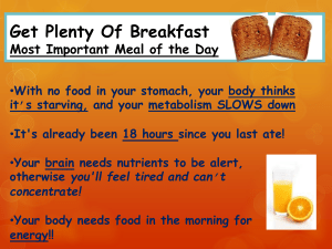 Healthy Eating & Nutrition Guide: Breakfast, MyPlate, Food Labels