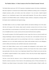 Manila Galleon: First Global Economic Network Analysis (1565-1815)