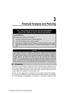 Financial Analysis & Planning: Ratio Analysis for Decision Making