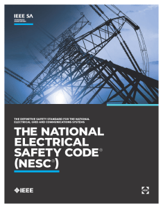 National Electrical Safety Code (NESC): Utility System Standards