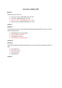 ABAP Cloud Development Exam Questions - C_ABAPD_2309 Practice