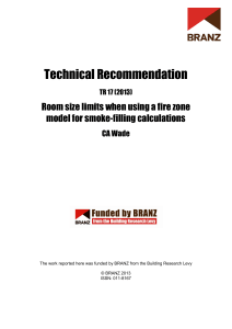 Fire Zone Model Room Size Limits for Smoke-Filling Calculations