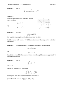 TMA4100 Matematikk 1 Eksamen &ndash; 1. december 2022