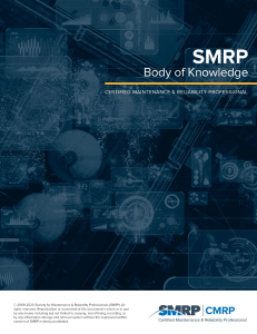 SMRP Body of Knowledge: Maintenance & Reliability Strategic Planning