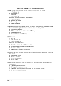 Clinical Biochemistry MCQs: Practice Questions & Interpretations