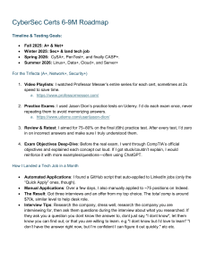 Cybersecurity Certs Roadmap: Study Guide, Job Search & AI Tools