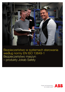 Przewodnik EN ISO 13849-1 Bezpieczeństwo