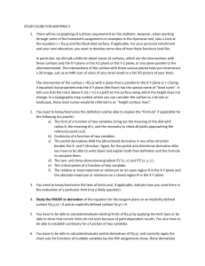 Study Guide for Midterm 3: Multivariable Calculus Concepts