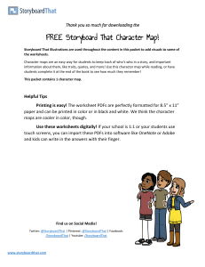 Free Storyboard That Character Map for Students | Reading Tool