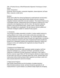 Multi-Subwoofer Alignment Techniques for Small Rooms: A Practical Survey