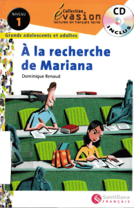 Manuel de fran&ccedil;ais : &Agrave; la recherche de Mariana