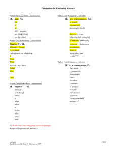 Punctuation for Combining Sentences: Patterns & Examples