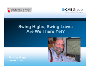 Swing Highs, Swing Lows: Trading Methodology by Timothy Morge (2007)