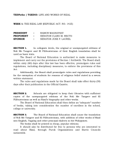 Rizal Law (RA 1425): Provisions & Impact on Philippine Education