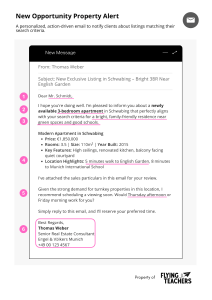 Property Alert Email Template: Business English for Real Estate