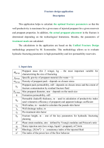 Fracture Design Application: Optimal Parameters for Well Productivity