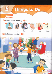 English Coursebook: Actions, Daily Routines & Time for Kids