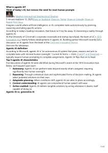 Agentic AI Explained: Autonomy, Reasoning, and Future Applications