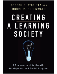 Creating a Learning Society: Growth, Development & Social Progress