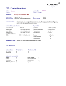 Novoperm Red F5RK-BR Pigment Data Sheet | Properties & Uses