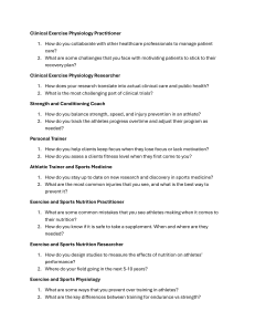 Exercise & Sports Science Career Questions: Roles & Insights