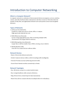 Introduction to Computer Networking: Types, Devices, Topologies