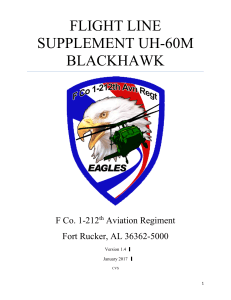 UH-60M Blackhawk Flight Line Supplement for Aviation Students