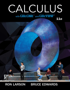Calculus 11e Textbook by Larson & Edwards | Math Applications