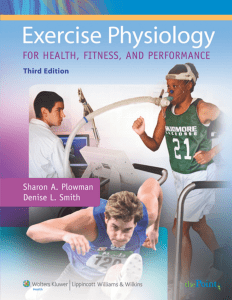 Exercise Physiology for Health, Fitness, and Performance - 3rd Ed.