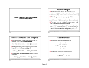 Transformada de Fourier e Equa&ccedil;&otilde;es Diferenciais Parciais: Livro de Aulas