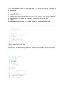 Pico Microcontroller & RP2040 Performance Analysis Homework