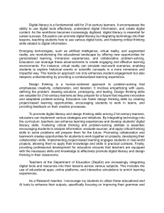 Empowering 21st-Century Learners: Digital Literacy & Design Thinking