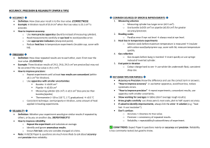IGCSE Paper 6 Science Tips: Accuracy, Precision & Reliability Guide