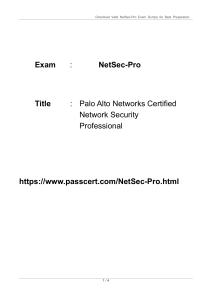 Palo Alto Networks NetSec-Pro Exam Dumps