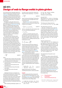 Design of Web to Flange Welds in Plate Girders | Eurocode 3 Advisory