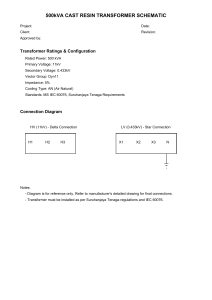 500kVA Cast Resin Transformer Schematic: Ratings & Connection